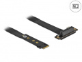Delock Hard Discs Adapter - 64132 M 2 Key M To Pcie X4 Nvme Adapter Angled With 20cm Cable